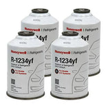 Honeywell R-1234yf Refrigerant – 4 Cans (111111Each) with HD Brass Can Tap – Made in USA