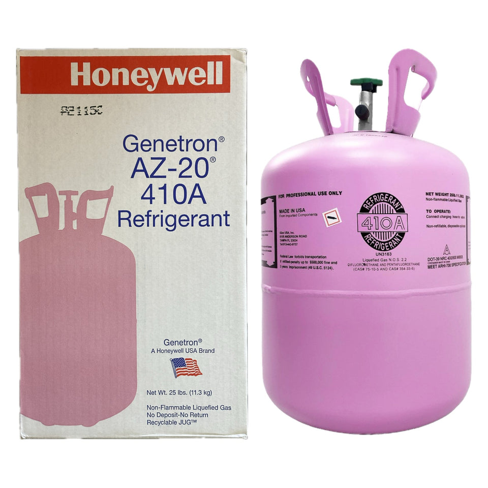 R-410A Refrigerant – Half Pallet (20 × 25 lb) – Genuine Honeywell Genetron® AZ-20,  USA Brand